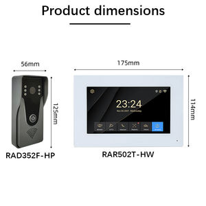 Sistema de Videoportero Wifi con 2 Cables, Clasificación IP65 Resistente a la Intemperie, Ángulo de Visión <span class=keywords><strong>Fijo</strong></span> de 130 Grados, para Dormitorios Estudiantiles - Product Image 2