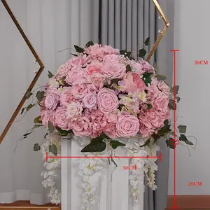 Sıcak satış elektroliz düğün prop kemer ekran raf dekorasyon düğün sahne yapay düğün kemer çiçekler kiti