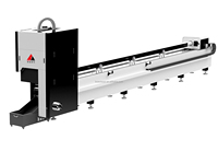 Cortadora de Tubos Láser de Fibra CNC de Carga Automática de 6m para Procesamiento de Perfiles H, Canales U, Hierro Angular y Tuberías Metálicas