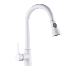<span class=keywords><strong>Robinet</strong></span> de cuisine monocommande extractible en acier inoxydable SUS304, pivotant à 360 degrés, mitigeur eau chaude et froide avec douchette - Product Image 1