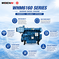 Motor Diésel Marino WEICHAI Serie WHM6160 de 220-556kW, 24.12L, 6 Cilindros, 4 Tiempos, Refrigerado por Agua, para Barcos de Pesca, Remolcadores y Trabajo de Carga
