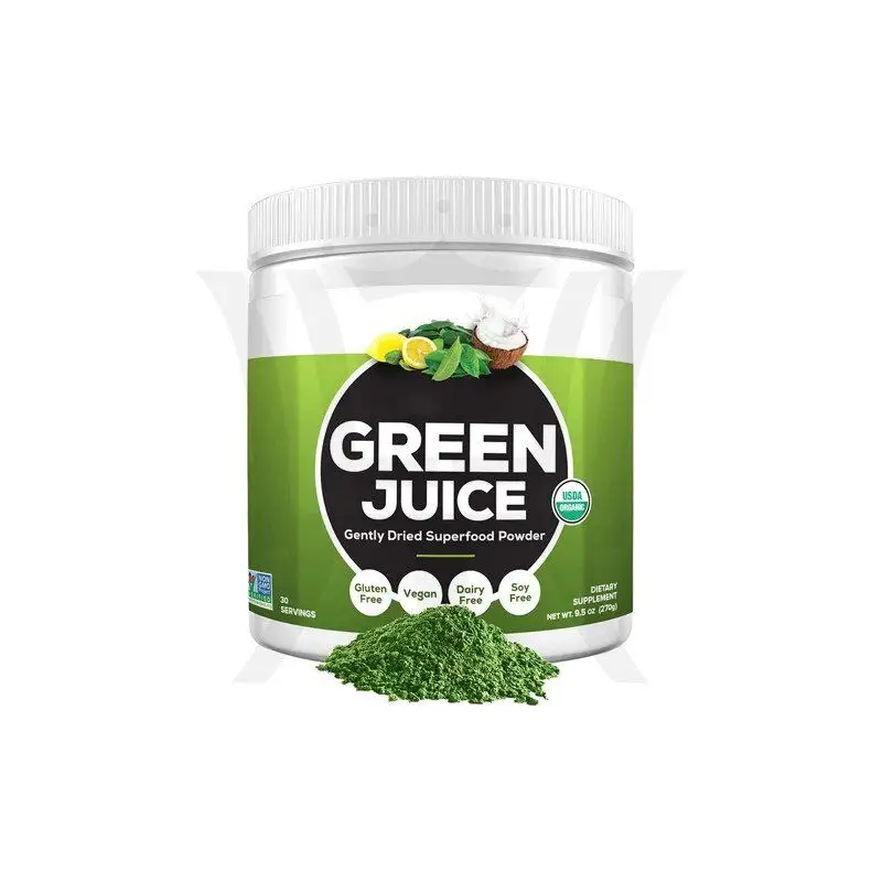 Incroyable Herbe Jus Vert Superfood Délicatement Séchées Poudre Vegan Jus Supplément