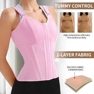 Femmes 13 os en acier sablier ventre contrôle corps ceinture respirant soutien-gorge taille Cincher pour ventre entraînement post-partum gilet - Product Image 2