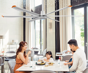 Thương mại 8ft hvls quạt trần với AC điện động cơ Core cho nhà hàng nhà máy sản xuất & kho video hỗ trợ - Product Image 4