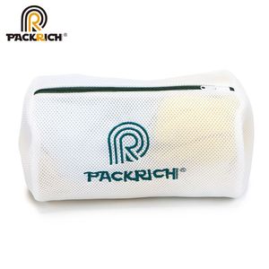 กระเป๋าตาข่ายซิปใส่เสื้อผ้าแฟชั่นขายส่ง พร้อมโลโก้ยางแบบกำหนดเอง - Product Image 3
