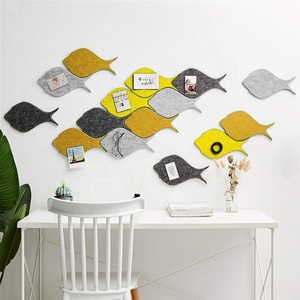Cá Trang Trí Hình Dạng Mật Độ Cao Felt Gạch Memo Bảng Thông Báo Với Tự Dính Trở Lại - Product Image 4