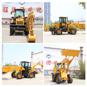 Mini excavadora 4x4 con ruedas pequeñas, retroexcavadora China a la venta - Product Image 3