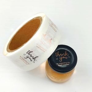 Impresión de Logotipo Personalizado, Etiquetas Adhesivas Brillantes de 1.5 Pulgadas (38 mm), Resistentes al Agua, de Grado Alimenticio, para Envíos, Etiquetas de Agradecimiento, Dulces, Pizza - Product Image 2