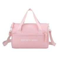 Bolsa de Baile para Niñas, Linda y Portátil, con Estampado de Corazón de Bailarina, para Entrenamiento de Ballet, Deportes, Gimnasio, Bolsa de Hombro Cruzada