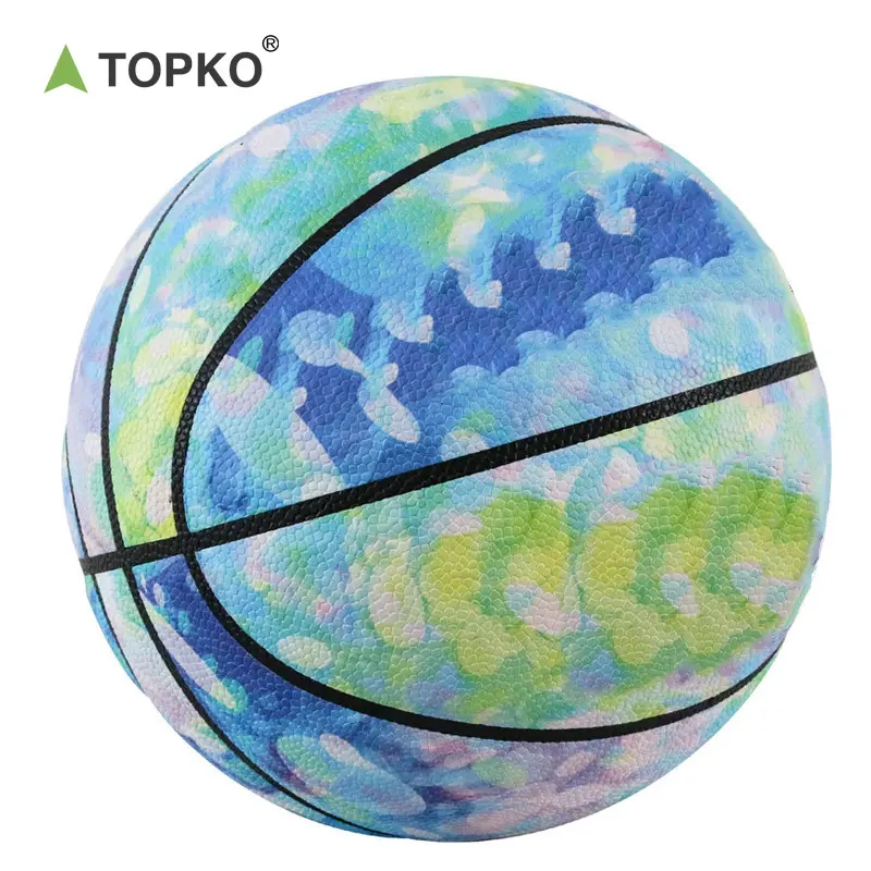TOPKO TPU Soft surface rubber liner Basketball Made for Indoor and Outdoor Basketball Games 24.5CM Diameter Basketballs