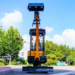 Mini-excavatrice sur chenilles, machine de terrassement HT18, équipement de construction compact et de petite taille - Product Image 2