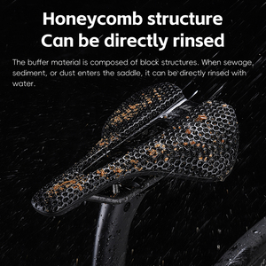 WEST BIKING Almofada de Assento de Bicicleta Impressa em 3D com Absorção de Choque Ultralight para Bicicleta de Estrada e Montanha em Fibra de Carbono - Product Image 5