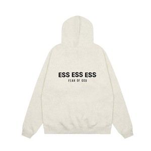 Nuova Tuta Casual da <span class=keywords><strong>Uomo</strong></span>, Set 2 Pezzi con Felpa Oversize ESS ESS Grigio Mélange, 100% Cotone con Stampa Floccata in Pile - Product Image 3