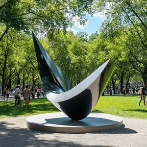 Tùy Chỉnh Nghệ Thuật Hiện Đại Bức Tượng Điêu Khắc Với Kỹ Thuật Hàn Hyper Thực Tế Kim Loại Thép Bức Tượng - Product Image 2