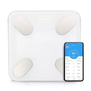Báscula de peso corporal, Analizador de grasa corporal BMI, Digital, para el hogar, 400LB, superventas