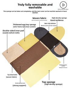 Cama de Lujo Impermeable para Perros y Gatos, Plegable, Desmontable, de Tela Oxford, Diseño Sólido, Ecológica, Portátil, para Todas las Estaciones - Product Image 4