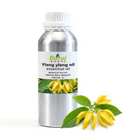 Huile Essentielle de Cananga Odorata Distillée, Matière Première pour Aromathérapie et Soins de la Peau, Odeur Douce, Huile Essentielle Pure d'Ylang Ylang de Madagascar