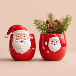 <span class=keywords><strong>Pot</strong></span> de fleurs décoratif <span class=keywords><strong>en</strong></span> céramique de Noël de 4 pouces-Décalcomanie de neige d'intérieur, <span class=keywords><strong>peinture</strong></span> à la main, fini brillant, <span class=keywords><strong>pot</strong></span> de plante <span class=keywords><strong>en</strong></span> <span class=keywords><strong>terre</strong></span> <span class=keywords><strong>cuite</strong></span> <span class=keywords><strong>pour</strong></span> la maison Dec - Product Image 2