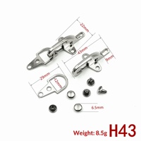 Nouvelle boucle d'avion en alliage de platine couleur bronze pour vestes, manteaux, sacs et accessoires de chaussures – Plusieurs tailles