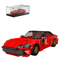 Modèle de luxe miniature 27061, en plastique ABS, modèle éducatif, blocs de construction DIY avec présentoir, pour garçons, jouets de voiture