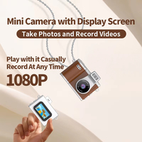 2026 Retro Mini Sleutelhanger Camera Compacte Zakcamera Digitale Camera 1080P CCD Flits Magnetische Bevestiging voor Kinderen Reis Cadeau