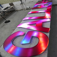 3D Baskılı Su Geçirmez LED Renkli Işıklı Karakterler Özel Duvar Sanatı Tabelası Reklam Aydınlatması Evler Oteller Barlar Şirketler için