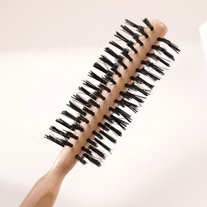 Vente en gros OEM Peigne de salon Petite <span class=keywords><strong>brosse</strong></span> à cheveux ovale Massage de la tête en bois de frêne Peigne en bois à double <span class=keywords><strong>action</strong></span> Peigne de haute qualité - Product Image 1
