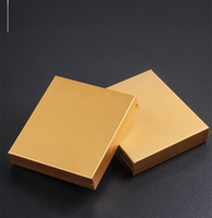 Étui à cigarettes minimaliste en or massif pour hommes, couleur unie, capacité 20 pièces, durable, portable, logo personnalisé, vente en gros