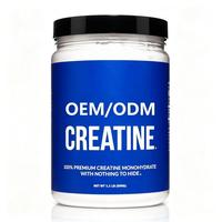 Créatine monohydrate pure en poudre OEM ODM Marque privée Végétalien Sport Gym Musculation Supplément de créatine