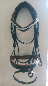 สายบังเหียนหนังม้าทำมือสุดหรูทนทานและสวมใส่สบายออกแบบมาสำหรับนักขี่ม้ามืออาชีพ - Product Image 6