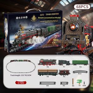 Juguete de <span class=keywords><strong>Tren</strong></span> de Plástico con Pilas para Niños, Juguete <span class=keywords><strong>El</strong></span>éctrico Navideño para Interiores, Divertido Juego de Rieles de <span class=keywords><strong>Tren</strong></span> Rápido con Vapor y Humo para Niños - Product Image 6