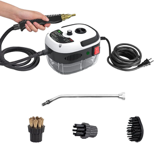 2500W Handheld Steam <b>Cleaner</b> High Temperature Pressurized Steam Cleaning Machine Kitchen Portable Steamer Brush Heads <b>Plastic</b> - Product Image 1