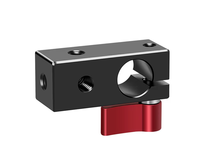 Morsetto per Asta a Foro Singolo da 15mm, Lega di Alluminio Leggera e Flessibile di Alta Qualità, Capacità di Carico 2-5kg, Accessori per Rig Fotografico 5D2