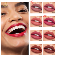 Vente en gros de mini capsules personnalisées de glaçage pour les lèvres antiadhésif en forme de tasse Smoot Velvet Matte Lip Gloss High Pigment Repulpant Lip Tint With HALAL