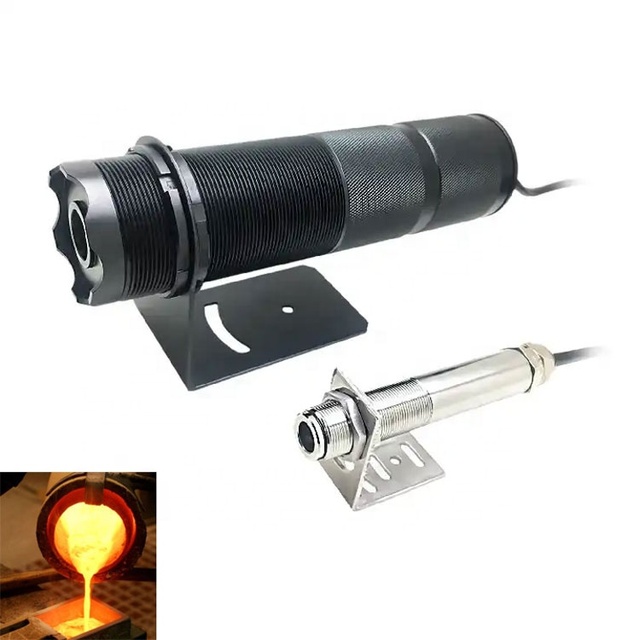High Temp Heat Digital 4-20ma Laser IR Infrared Pyrometer Non Contact Temperature Transmitter Sensor for Kiln Industry