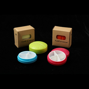Mini 4 Compartment Pill Box Colorful Portable Medicine Organizer With Dividers For Daily Use - Product Image 2