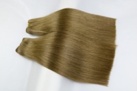 Lot de mèches de cheveux vierges russes 14A, couleur blonde, alignées sur les cuticules, double épaisseur, pour tissage