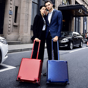 18-Inch All-Aluminum-Magnesium Alloy Trolley Case <b>With</b> Universal <b>Wheels</b> Business Carry-On Luggage Combination <b>Lock</b> Travel Case - Product Image 2