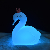 Lampe de chevet portable mignonne, rechargeable par USB, en silicone souple, mini, Kawaii, pour enfants, éclairage LED blanc chaud, nouveauté