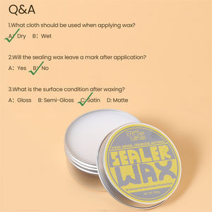 Coffrets <span class=keywords><strong>de</strong></span> cire d'étanchéité naturelle <span class=keywords><strong>de</strong></span> qualité alimentaire pour Jesmonite, béton, gypse, plâtre, avec éponge et serviette - Product Image 6