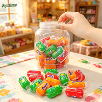 SuperLoves Chewing-gum Fruité Effet Tatouage au Sucre Durée de Conservation 12 Mois Cool Bite Boîte à Capuchon Rouge 10.75x60pcs Vente en Gros OEM