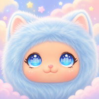 Peluche IA Mignonne avec Yeux Lumineux, Compagnon Émotionnel, Animal en Peluche Interactif 4G ESIM avec Chat Vocal, Cadeau pour Enfant 10cm, 5-7 Ans