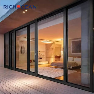 <span class=keywords><strong>Porte</strong></span> <span class=keywords><strong>Coulissante</strong></span> en Aluminium RICHOCEAN avec Rail Pré-Intégré, Double Vitrage Low-E pour Maison - Product Image 2