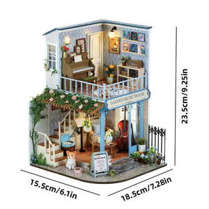 Miniaturas Cuteroom para Manualidades BC-001 Encuentro con el <span class=keywords><strong>Tiempo</strong></span> BC-003 <span class=keywords><strong>Sinfonía</strong></span> de Felicidad Jardín de Estilo Retro - Product Image 5