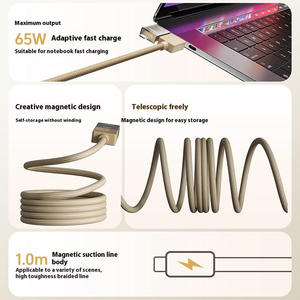 <span class=keywords><strong>สาย</strong></span>ชาร์จแม่เหล็กแบบดูดอัตโนมัติ 4-in-1 ชาร์จเร็วสุด สำหรับ iOS และ Android - Product Image 4