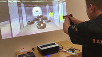 Système d'entraînement au tir au laser pour l'entraînement des tireurs, compétition de tir virtuel, affichage des temps et 4 zones de tir