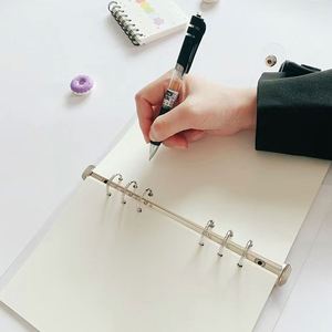 45-Sheet 6-Hole Loose-<b>Leaf</b> Hardcover Notebook Refills Set (Lined/Blank/Grid/Memo) Silk <b>Screen</b> Printed Premium Paper - Product Image 4