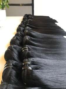 Extensions de cheveux humains vierges vietnamiens Cuticule aligné Os droit Couleur naturelle Double trame Expédition rapide - Product Image 6