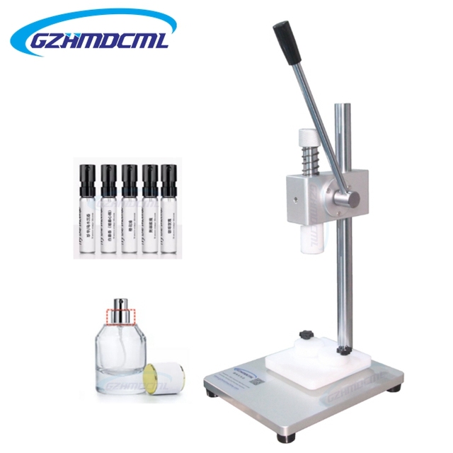 Desktop Vials Sealer Perfume Spray Glass Bottle Capper Crimper Manual Crimping Tool Collar Press Capping Machine