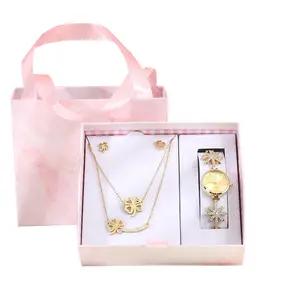 Business Gift Supplier Women's Watch and Necklace Gift Box Women's Watch with Bracelet Gift Sets for Women